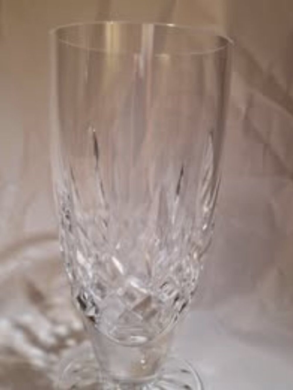 Waterford Crystal LISMORE Stem Ice Tea Glass Goblet Beverage 6.5”